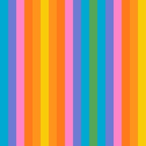 Stripes I // Rainbow Brites // 1-Inch Repeat