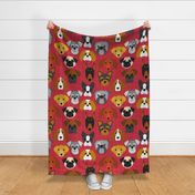 All Dogs Are Good Dogs - red - large scale
