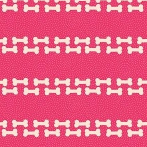 Rows of Bones - pink - small scale