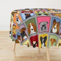 Good Dog - dogs cheater quilt panel