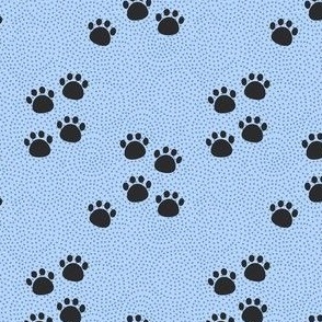 paw prints - blueberry - medium