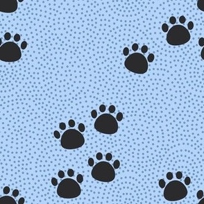 paw prints - blueberry - large