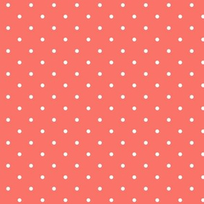 Polka dot - living coral