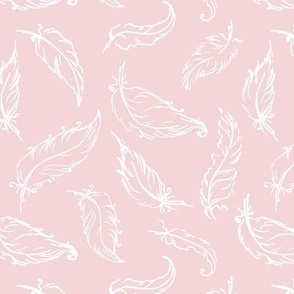 Dusty Pink Feathers