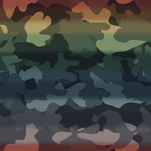 Rainbow sunlight glasses military camouflage 