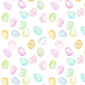 Easter eggs white