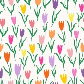 Color Pop Tulips - on cream