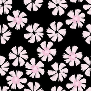Black pink flowers