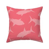 Friendly Sharks Coral Pinks - Large Scale