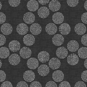 Boho Dots on Charcoal / Large