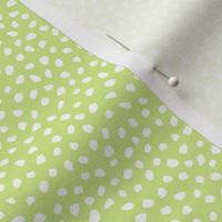 Guinea Peep Polka Dots on Honeydew