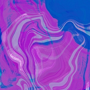 Blue Pink Fluid Art
