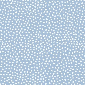 Guinea Peep Polka Dots on Sky Blue