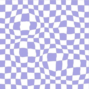 Warped Purple Checker Pattern