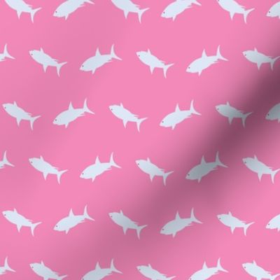 Shark Waves Pink and Violet