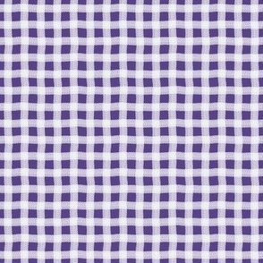 Grape Wonky Gingham