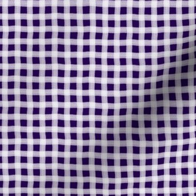 Eggplant Purple Wonky Gingham