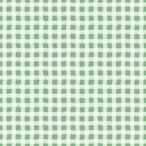 Spring Green Wonky Gingham