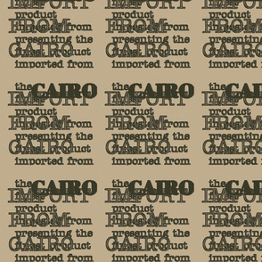 Fabric printed with imported from Cairo, great for Patchwork.