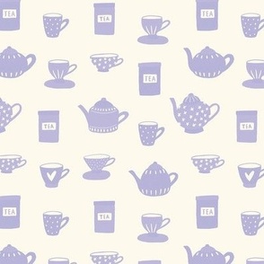 Tea Time - purple cream_Medium