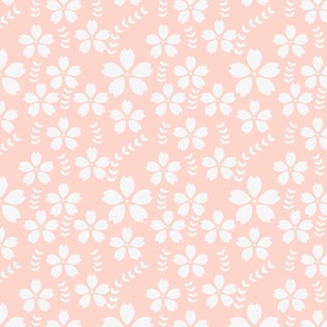 Hawaiian Style Geometric Flower Pink