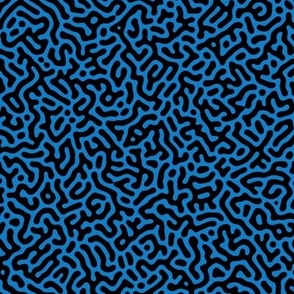Turing Pattern I: Black on Bluebell