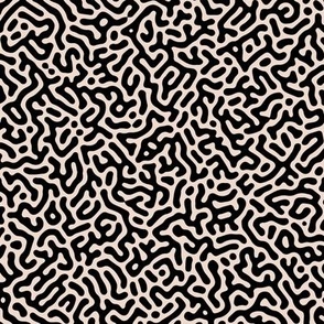 Turing Pattern I: Black on Blush