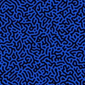 Turing Pattern I: Black on Cobalt