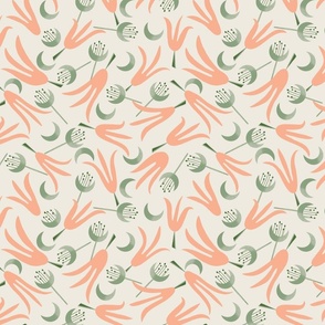Peach and Moon Floral (Small)