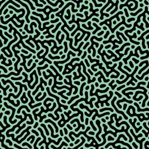 Turing Pattern I: Black on Jade