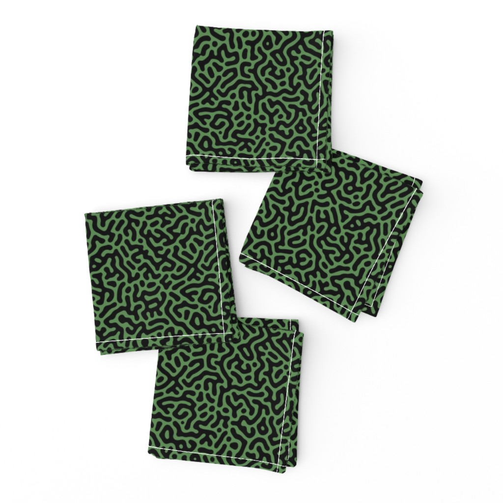 Turing Pattern I: Black on Kelly Green