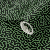 Turing Pattern I: Black on Kelly Green