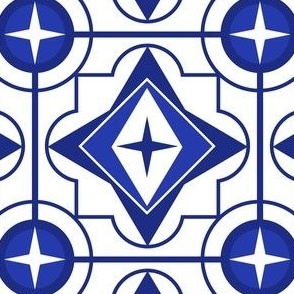 classic tile (blue and white)
