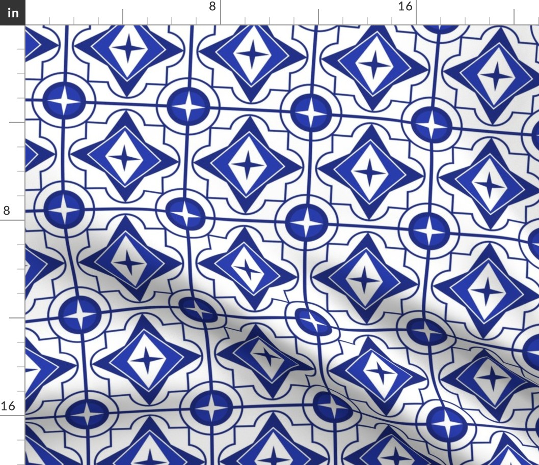 classic tile (blue and white)