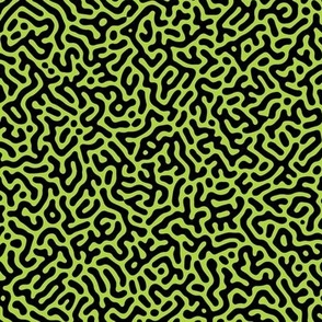 Turing Pattern I: Black on Lime