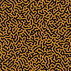 Turing Pattern I: Black on Marigold