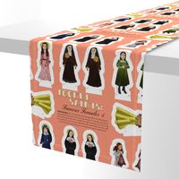 Pocket Saints: Famous Females 4 cut and sew 27 x 18 inches