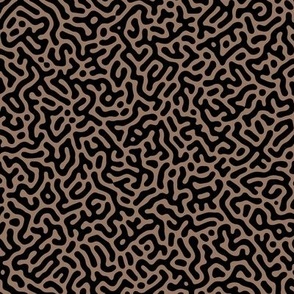 Turing Pattern I: Black on Mocha