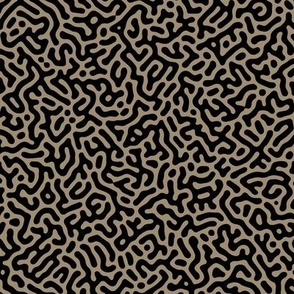 Turing Pattern I: Black on Mushroom