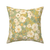 BIGGER floral illustrated - sage charlotte 