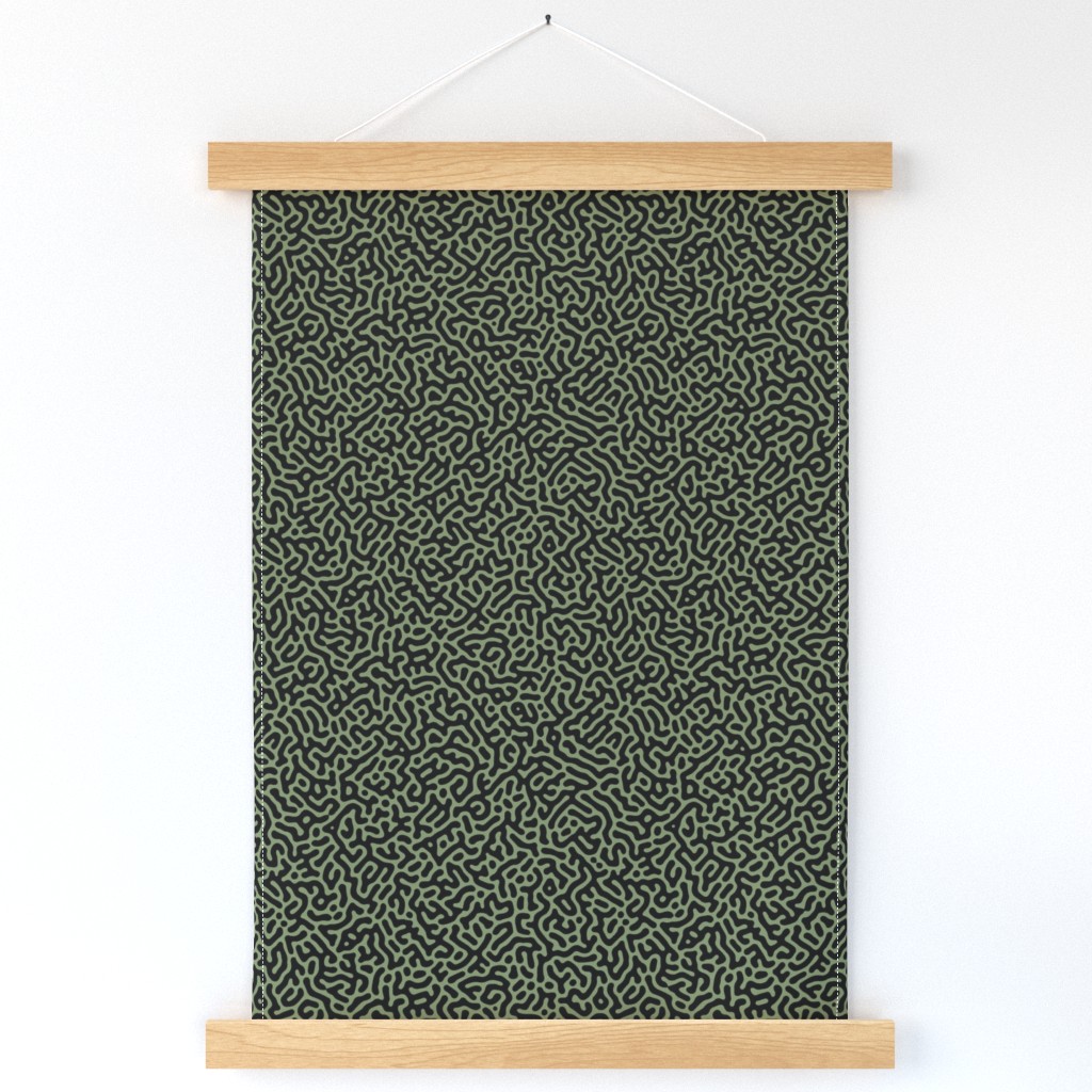 Turing Pattern I: Black on Sage