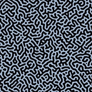 Turing Pattern I: Black on Sky Blue