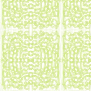 Honeydew Chinoiserie Two- on textured background (large scale)