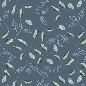 Farmhouse Leaves-Blue-SF-06