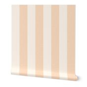 Wide Textured linen stripe _ Coral