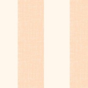 Wide Textured linen stripe _ Coral