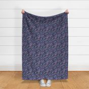 Mallory Floral indigo blue