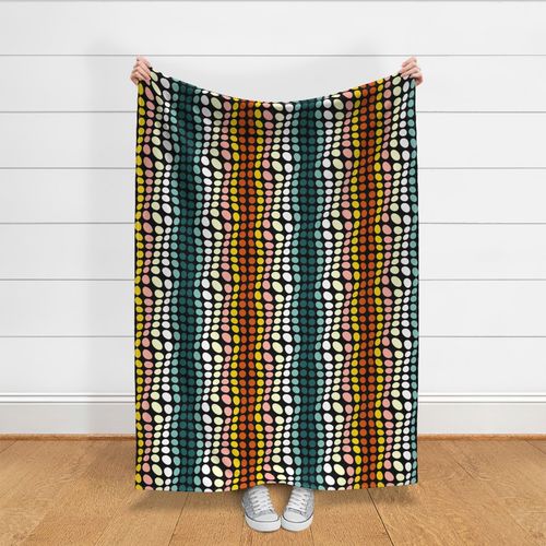 groovy rainbow polka dots - large scale