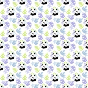 Honeydew, Lilac, and Sky Blue Panda Pattern (small)
