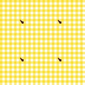 Gingham Chicken Yellow